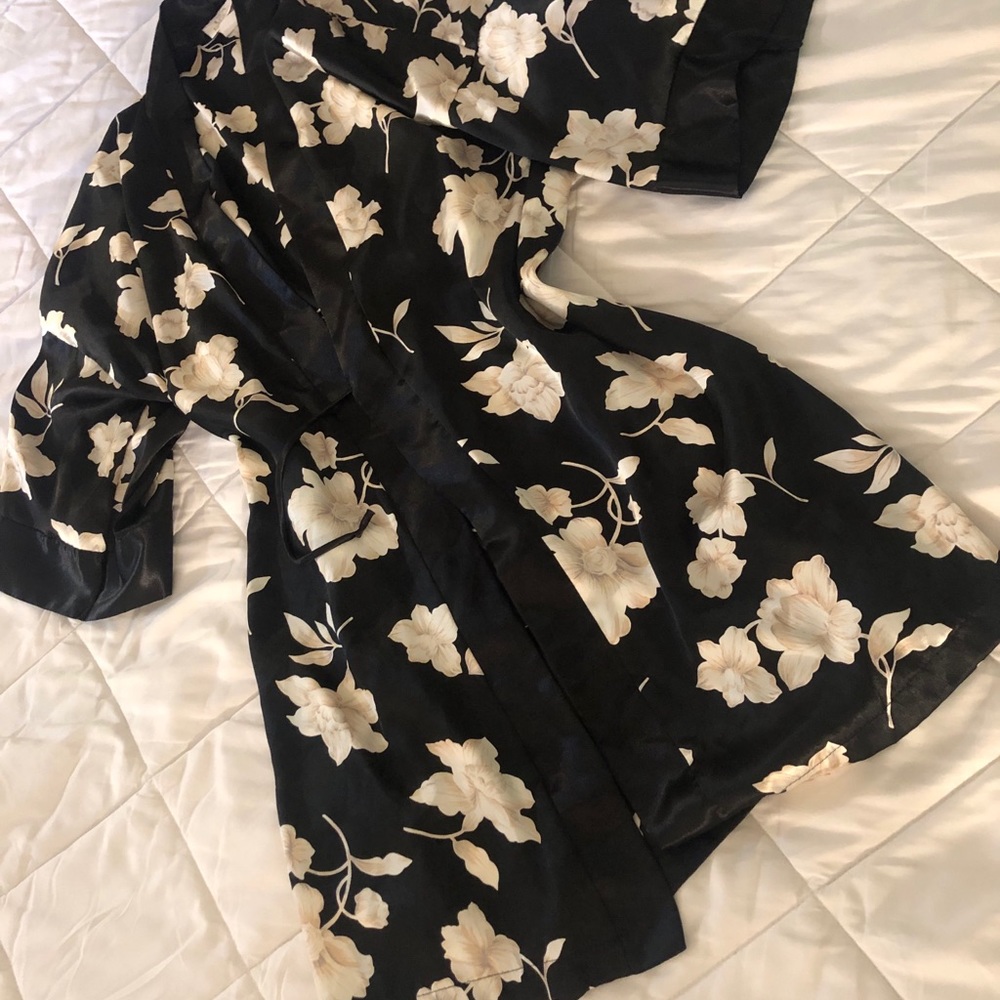 Satin kimono style wrap